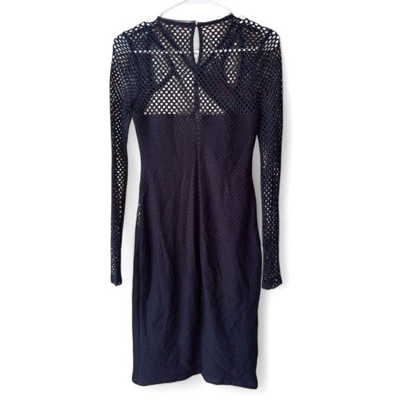 BCBG MAXAZRIA - "JAYLYNN" Elegant Black Mesh Dress/ Size XS - Picture 1 of 14